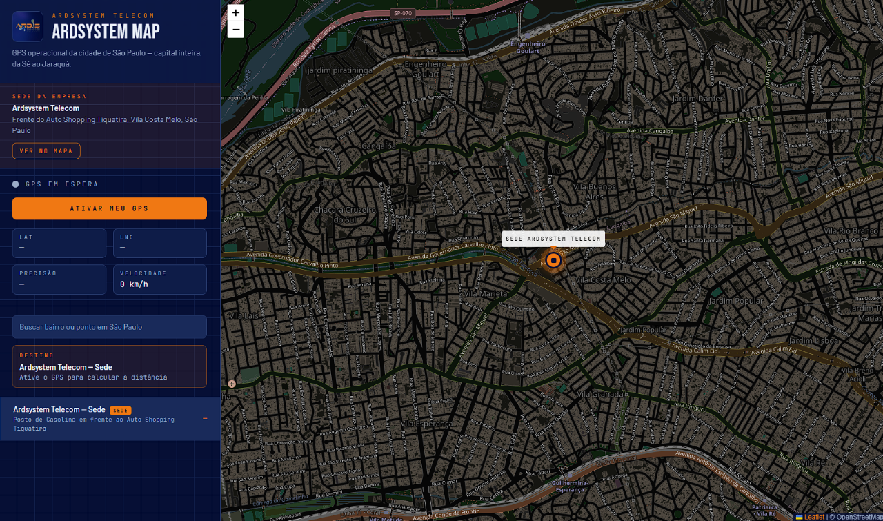 Ardsystem Map GPS